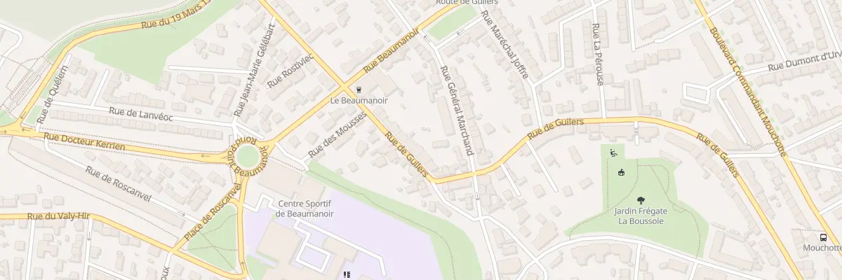 Plan du 92 Rue de Guilers à Brest