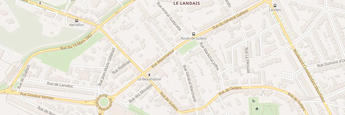 Plan du 1 Pl Mal de Lattre de Tassigny à Brest