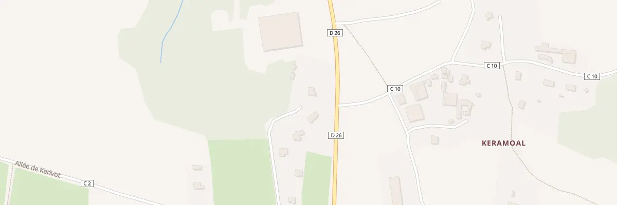 Plan du 3 Pen Ar Valy à Milizac-Guipronvel