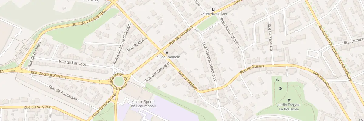 Plan du 100 Rue de Guilers à Brest