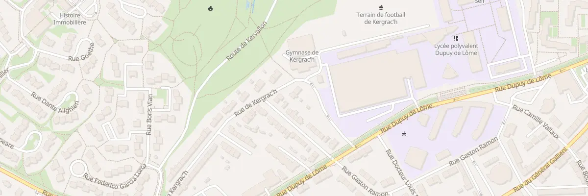 Plan du 31 Rue de Kergrach à Brest