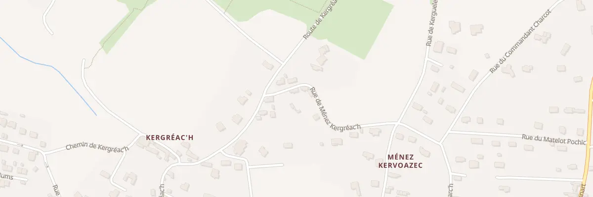 Plan du 111 Rue de Menez Kergreach à Plouhinec