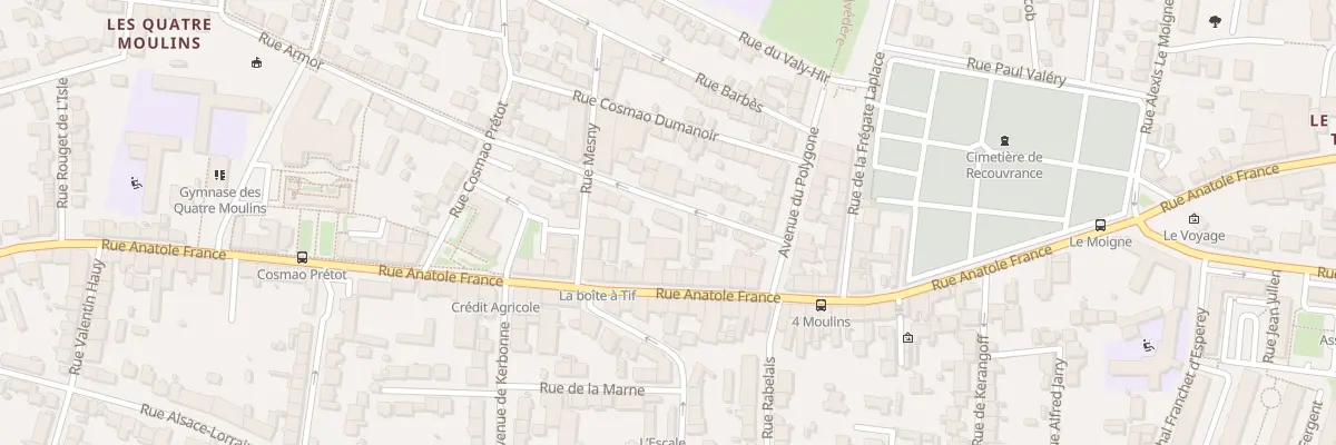 Plan du 10 Rue Armor à Brest