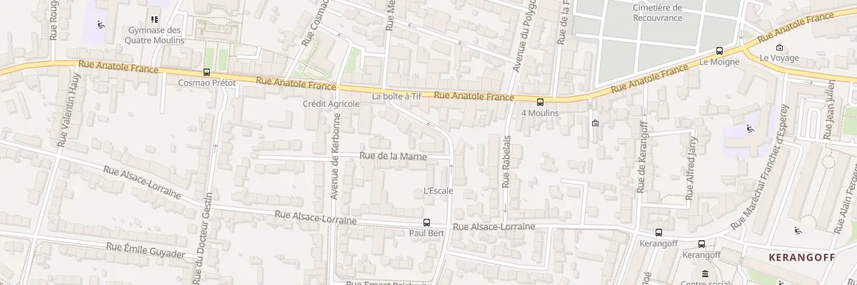 Plan du 28 Rue de la Marne à Brest