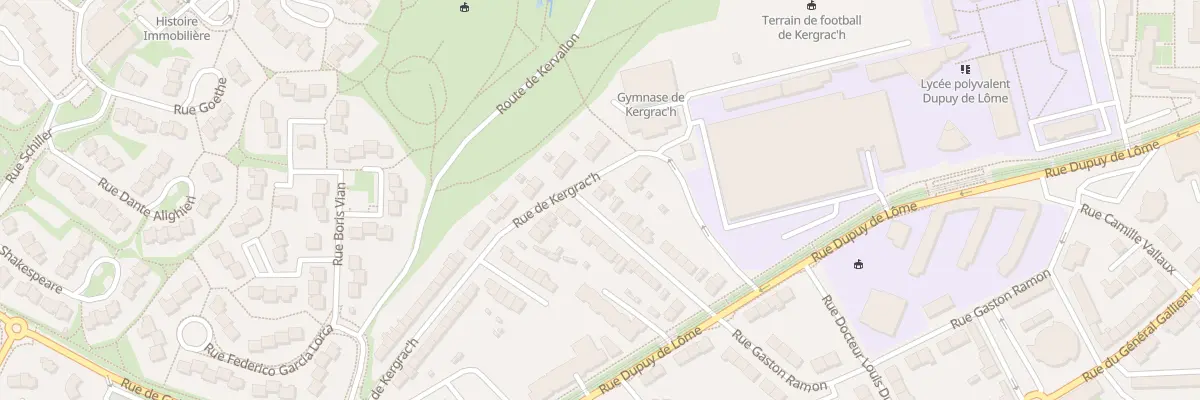 Plan du 27 Rue de Kergrach à Brest