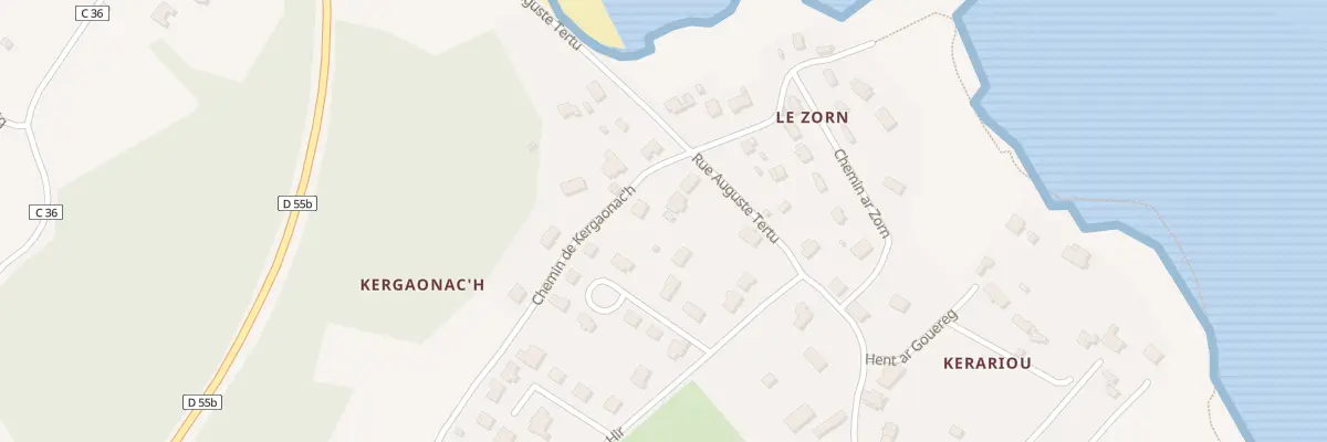 Plan du 5 Chem de Kergaonac’h à Crozon