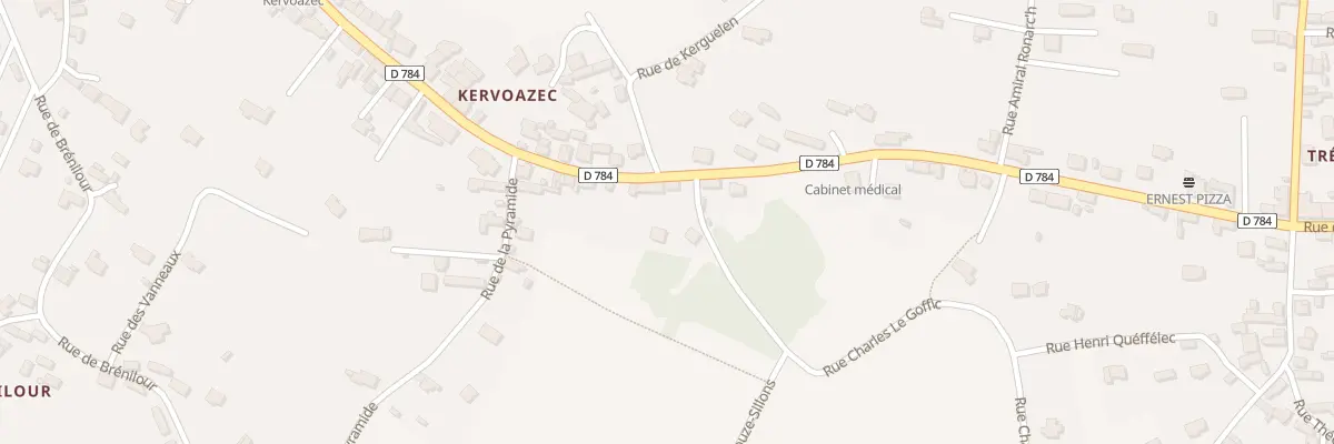 Plan du 37 Rue de Kervoazec à Plouhinec