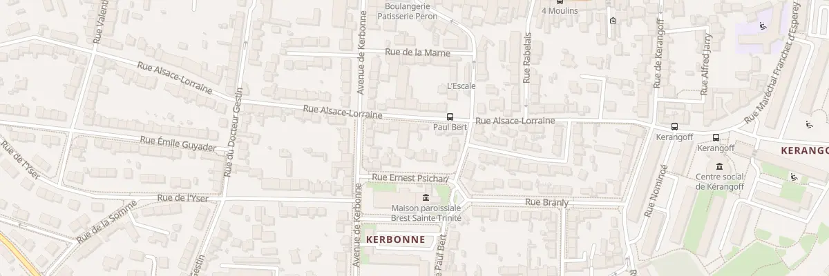 Plan du 69 Rue Alsace-Lorraine à Brest