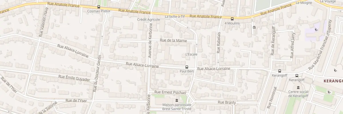 Plan du 60 Rue Alsace Lorraine à Brest