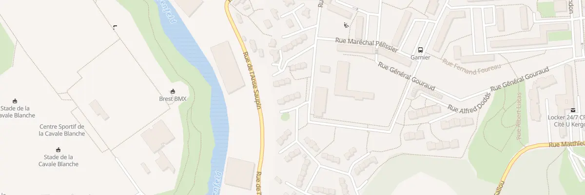 Plan du 3 Rue Amiral Jaureguibery à Brest
