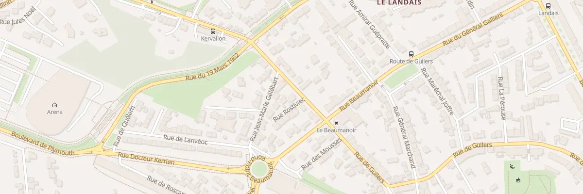 Plan du 109 Rue de Guilers à Brest
