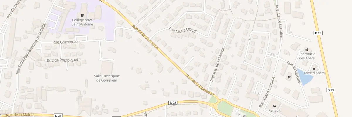 Plan du 36 Rue de la Libération à Lannilis