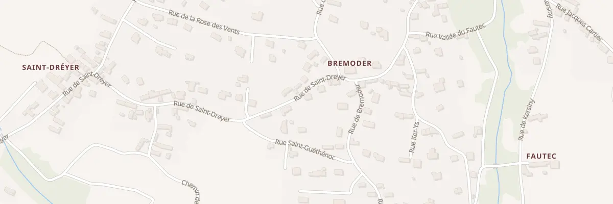 Plan du 5 Rue Saint Dreyer à Plouhinec