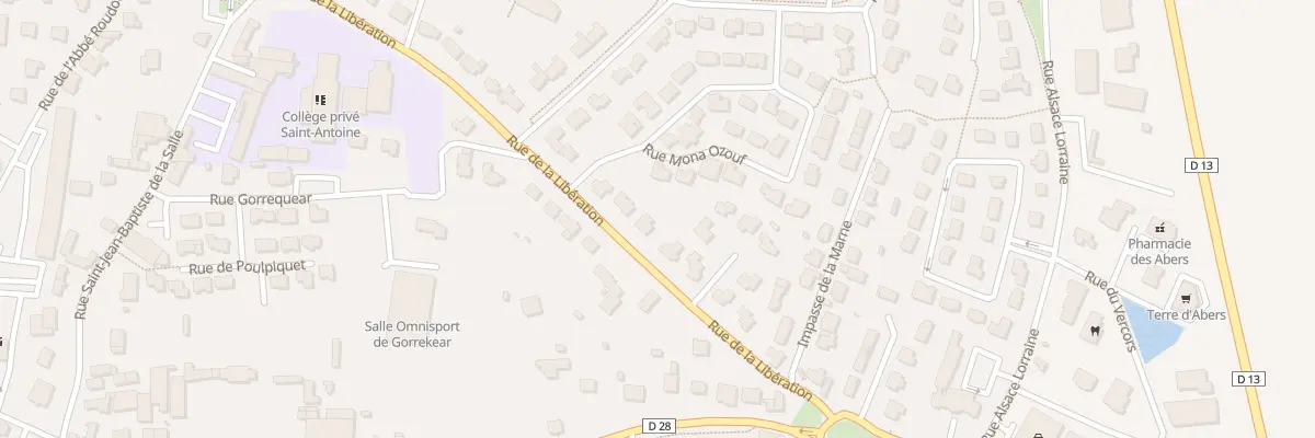 Plan du 34 Rue de la Libération à Lannilis