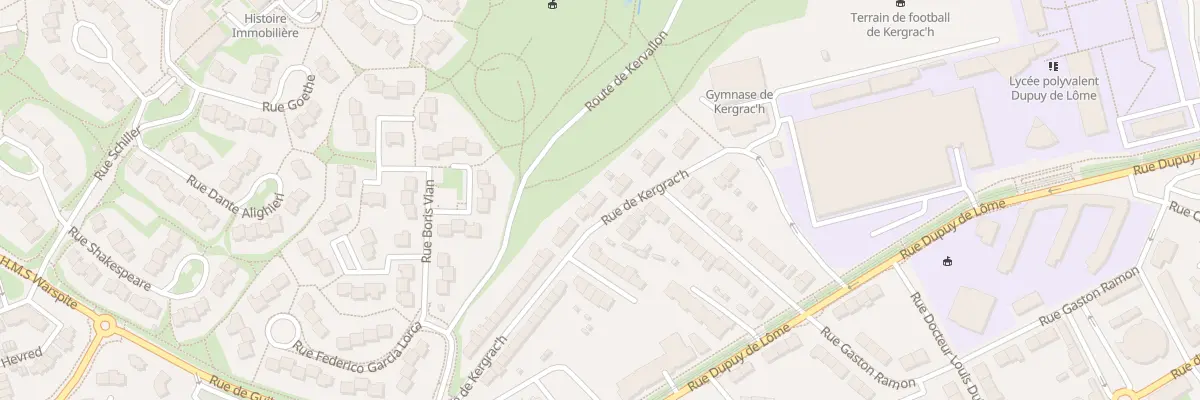Plan du 32 Rue de Kergrach à Brest