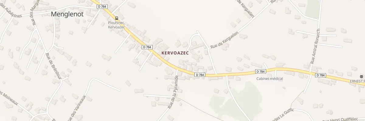 Plan du 414 Rue de Kervoazec à Plouhinec
