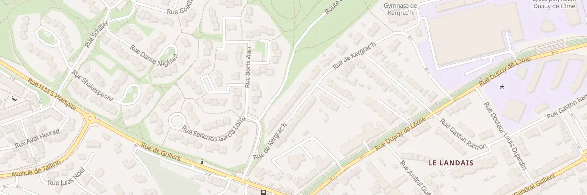 Plan du 16 Rue de Kergrach à Brest