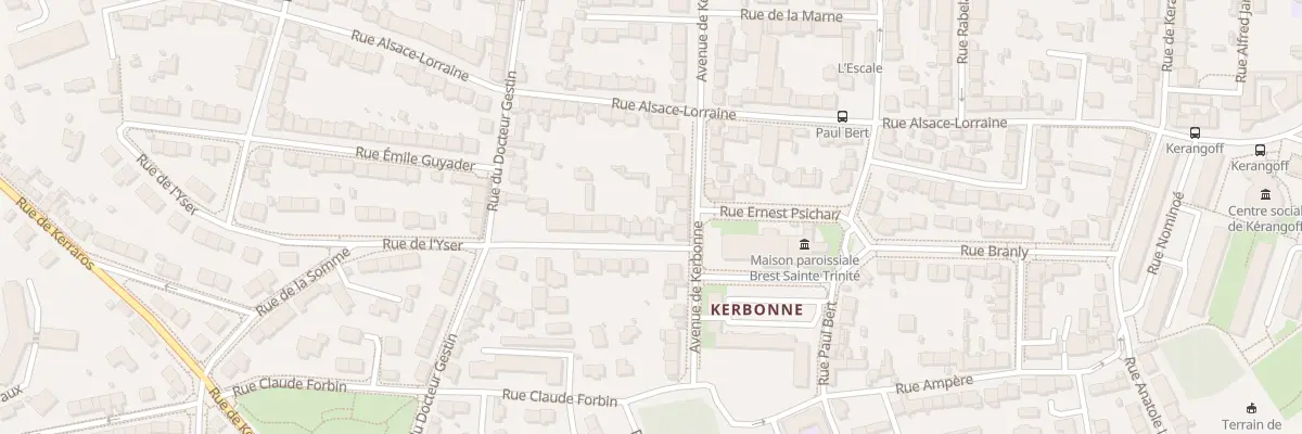 Plan du 5 Rue de l’Yser à Brest