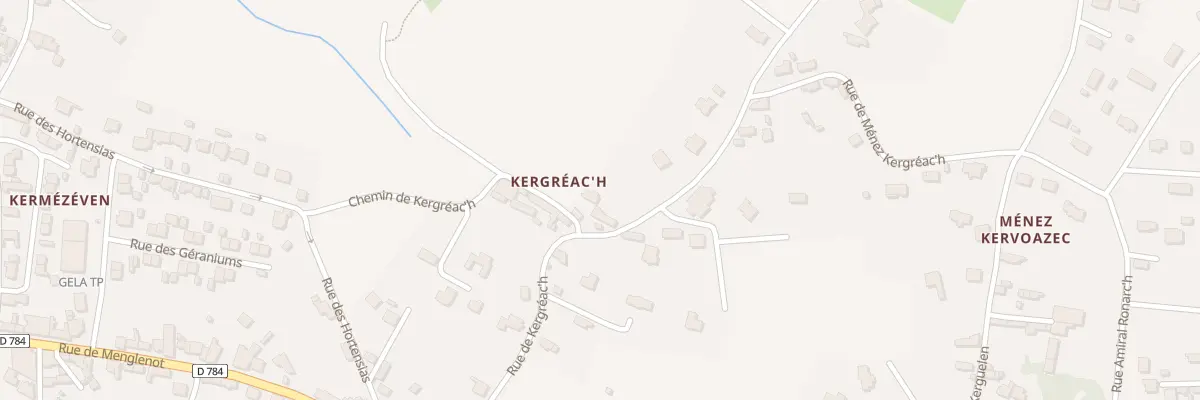 Plan du 11B Rue de Kergréac’h à Plouhinec