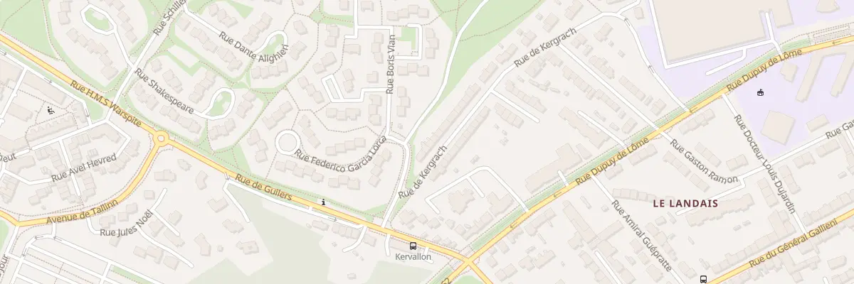 Plan du 6 Rue de Kergrach à Brest