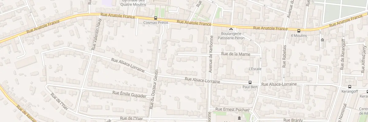 Plan du 9 Rue de la Marne à Brest