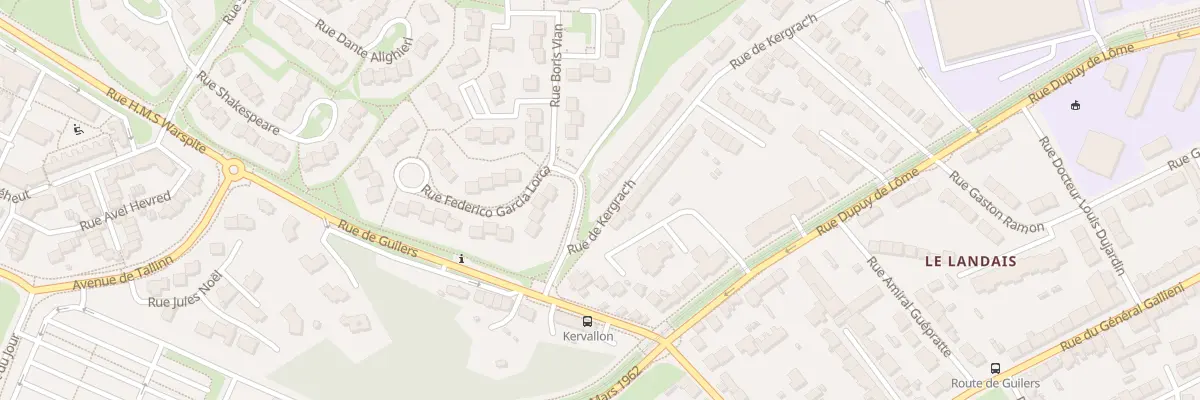 Plan du 2 Rue de Kergrach à Brest