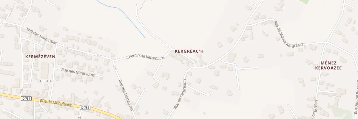 Plan du 9 Rue de Kergréac’h à Plouhinec