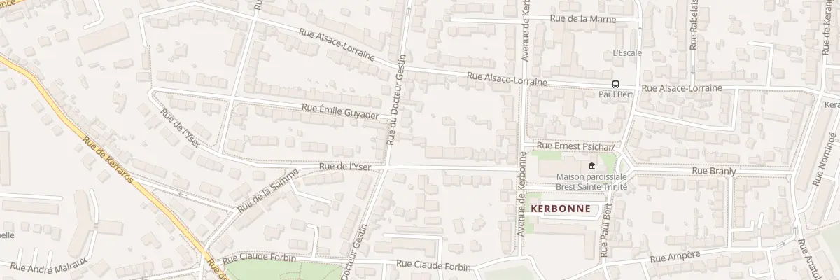 Plan du 19 Rue de l’Yser à Brest