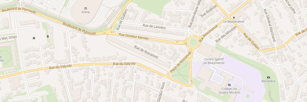 Plan du 10B Rue de Roscanvel à Brest