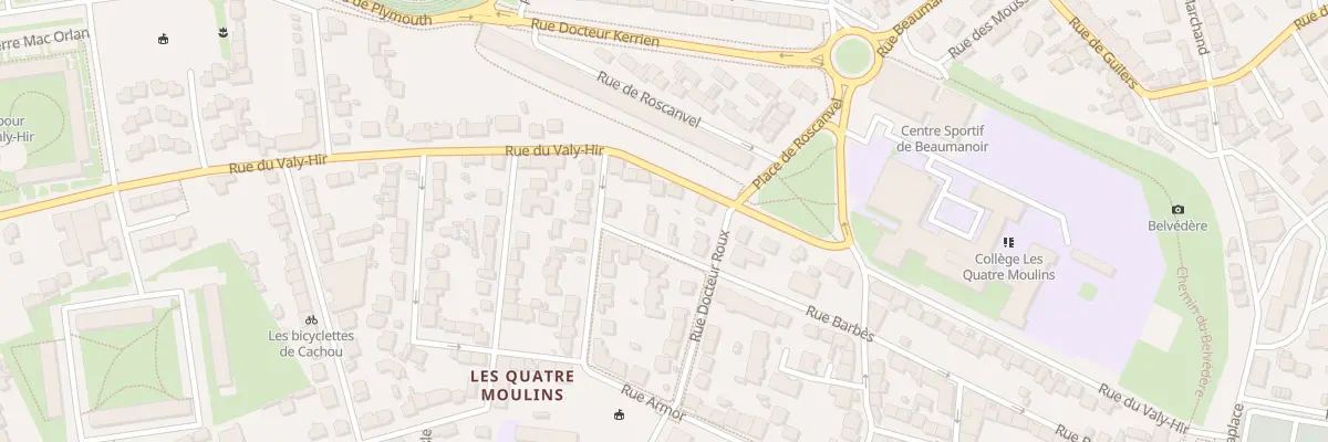 Plan du 51 Rue Barbès à Brest