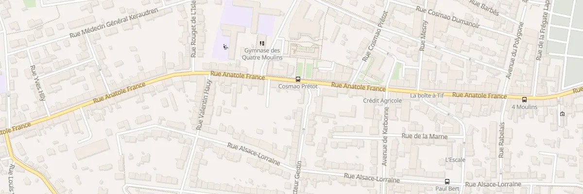 Plan du 181 Rue Anatole France à Brest