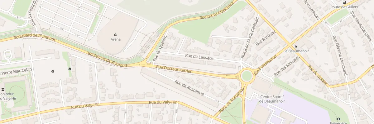 Plan du 15 Rue de Lanvéoc à Brest