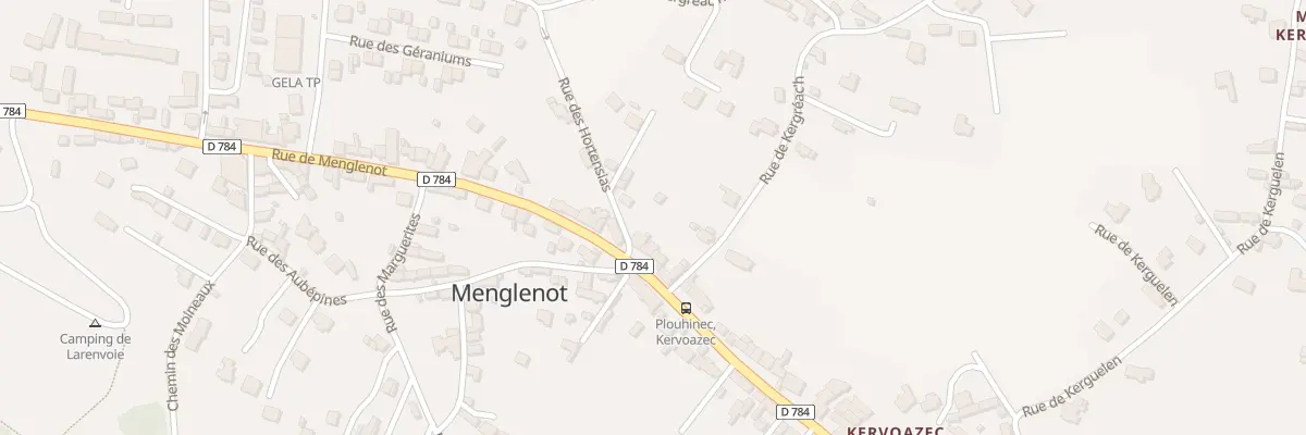 Plan du 84 Rue de Kervoazec à Plouhinec