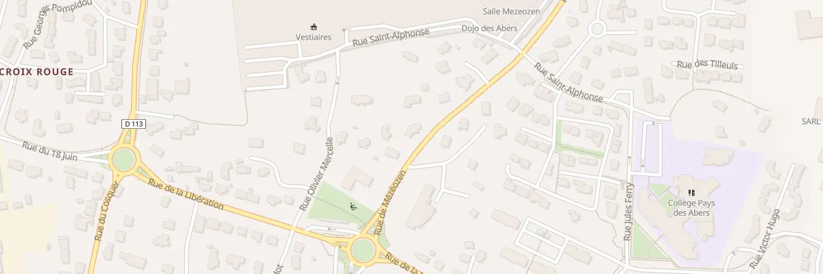 Plan du 8 Rue de Mézéozen à Lannilis