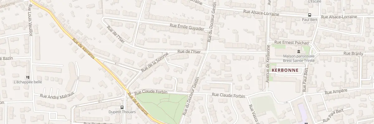 Plan du 22 Rue de l’Yser à Brest