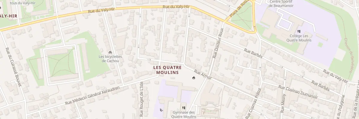 Plan du 2 Rue Bel-Air à Brest