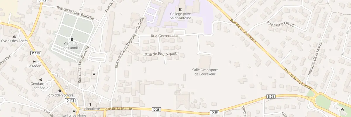 Plan du 9 Rue de Poulpiquet à Lannilis