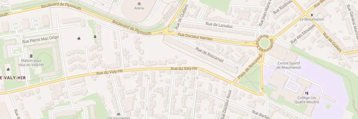Plan du 5 Rte du Valy-Hir à Brest