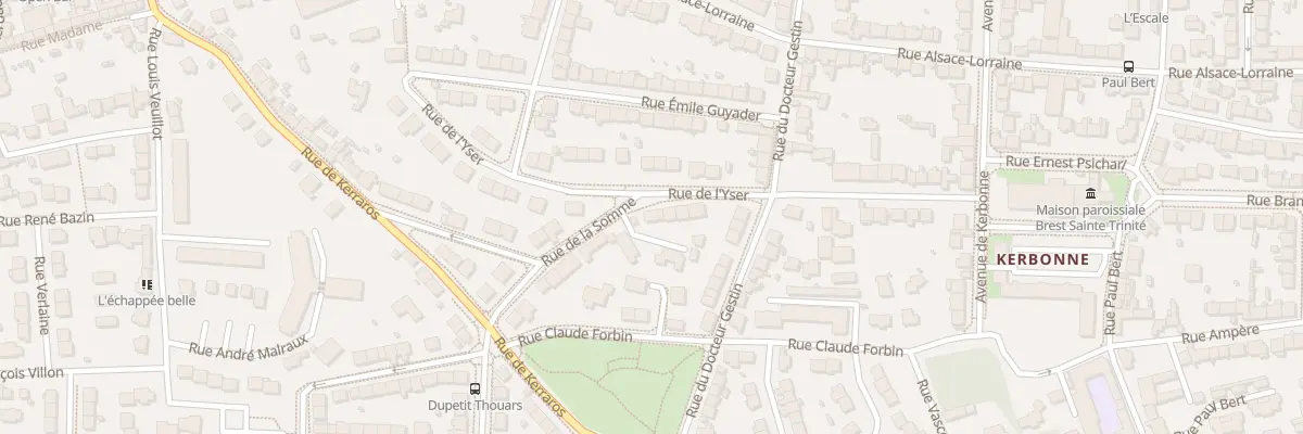 Plan du 28 Rue de l’Yser à Brest