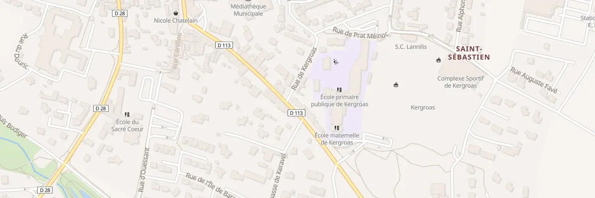 Plan du 22 Rue Audren de Kerdrel à Lannilis