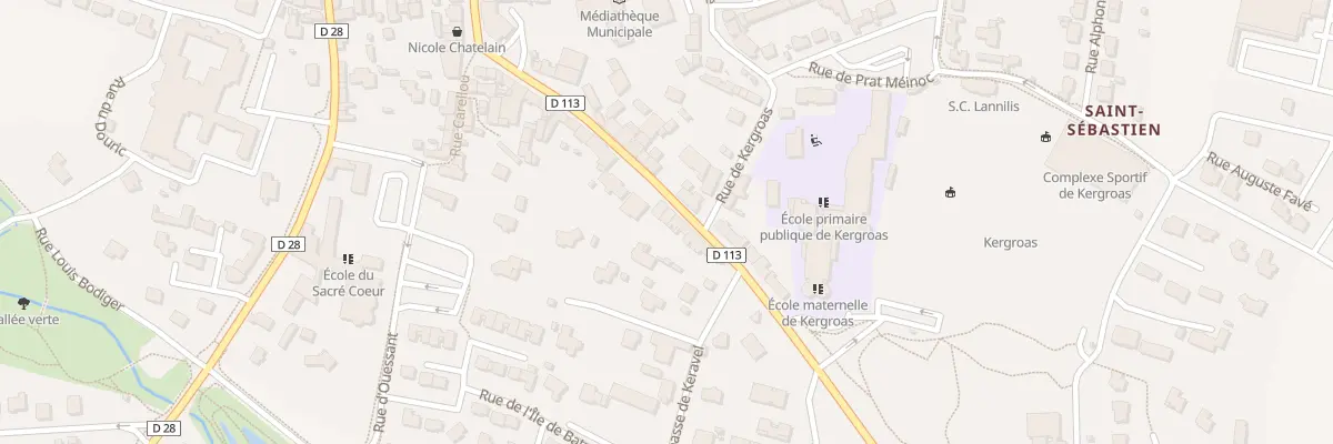 Plan du 35A Rue Audren de Kerdrel à Lannilis