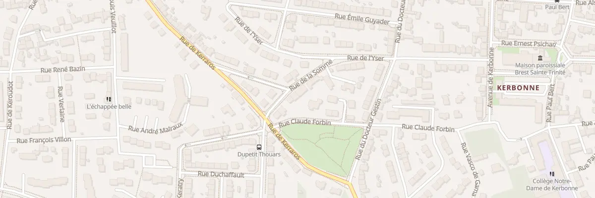 Plan du 7 Rue de la Somme à Brest