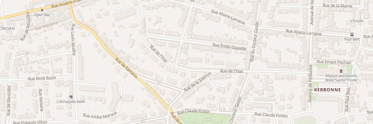 Plan du 41 Rue de l’Yser à Brest
