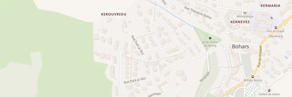 Plan du 301 Rue Park Ar Roz à Bohars