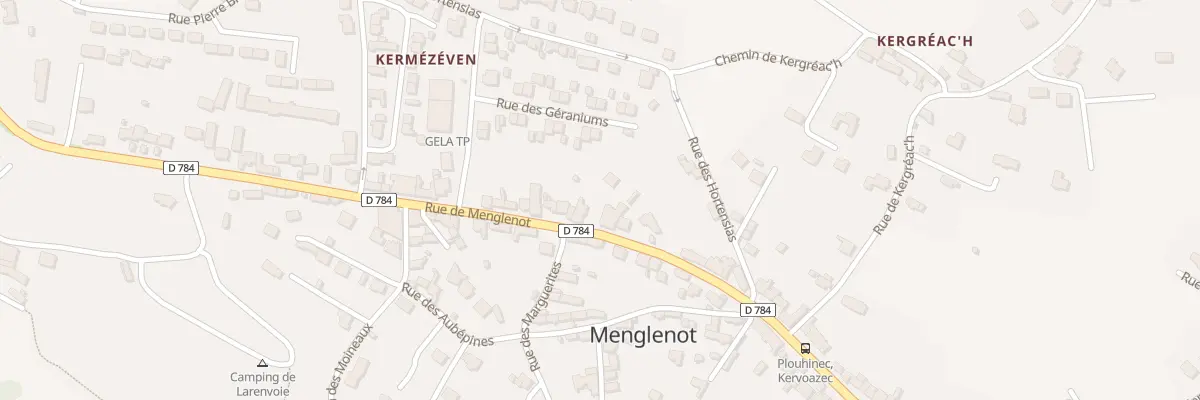 Plan du 12 Rue de Menglenot à Plouhinec