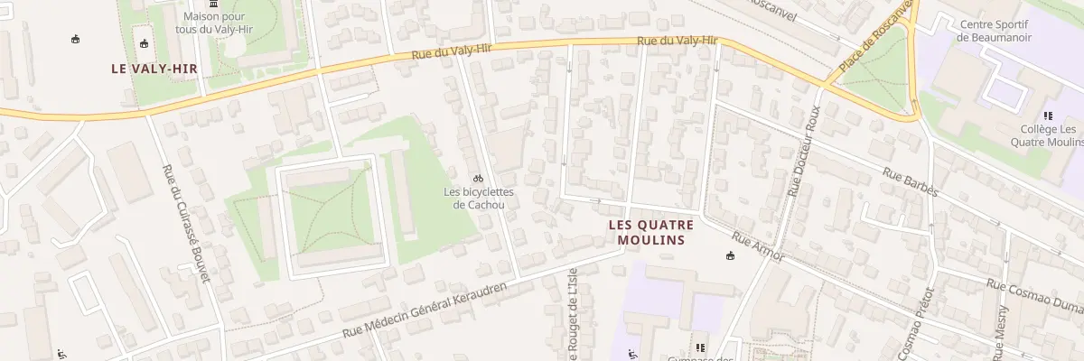 Plan du 4 Rue Jules Verne à Brest