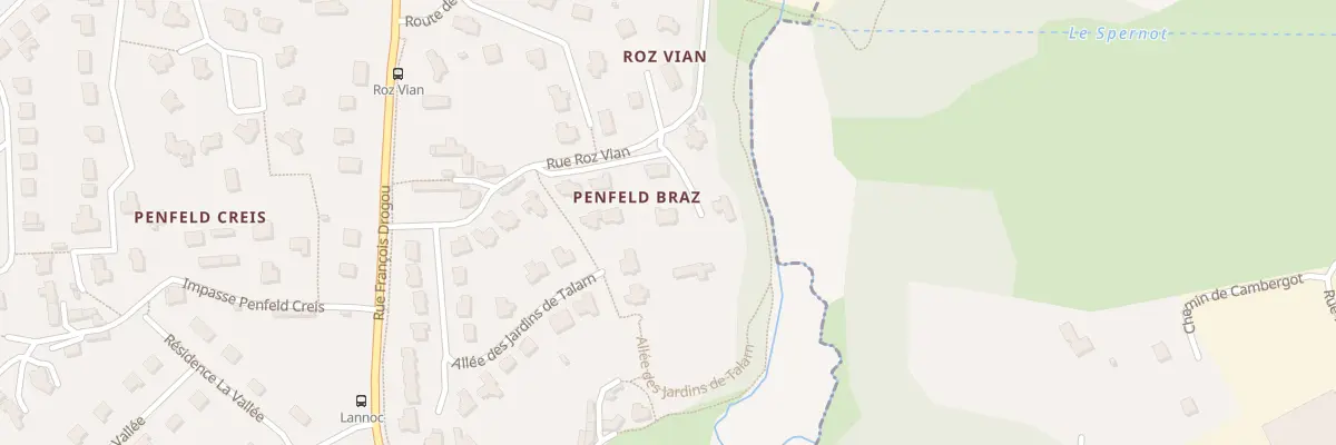 Plan du 165 Rue de Roz-Vian à Bohars