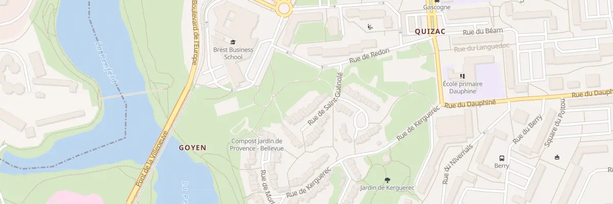 Plan du 8 Rue de Saint-Guénolé à Brest
