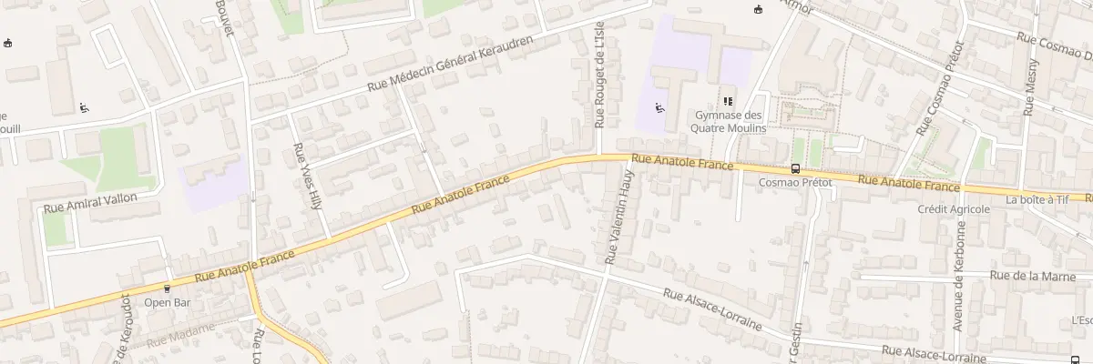 Plan du 143 Rue Anatole France à Brest