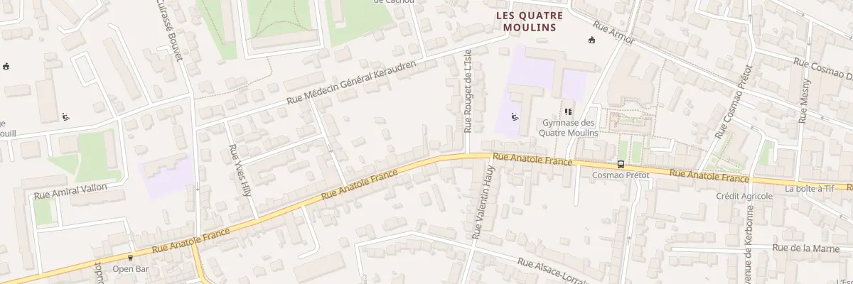 Plan du 142B Rue Anatole France à Brest
